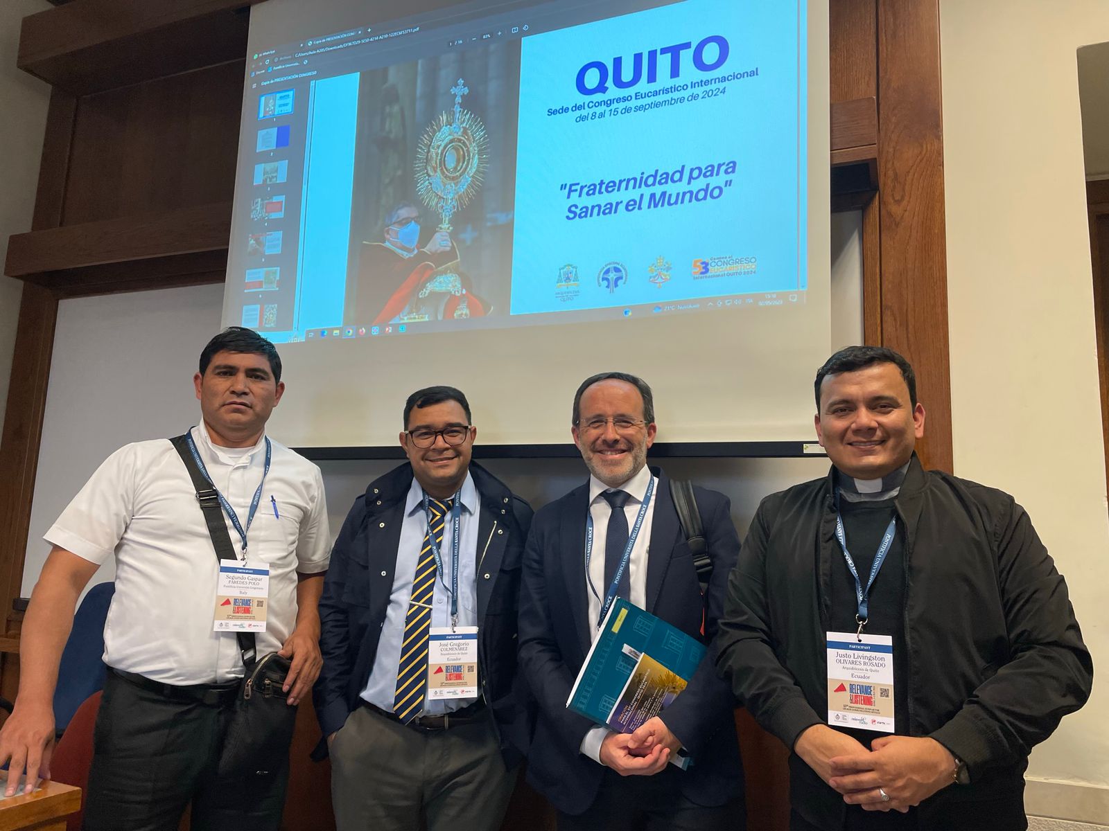 Arquidiócesis de Quito promociona el IEC2024 en Roma